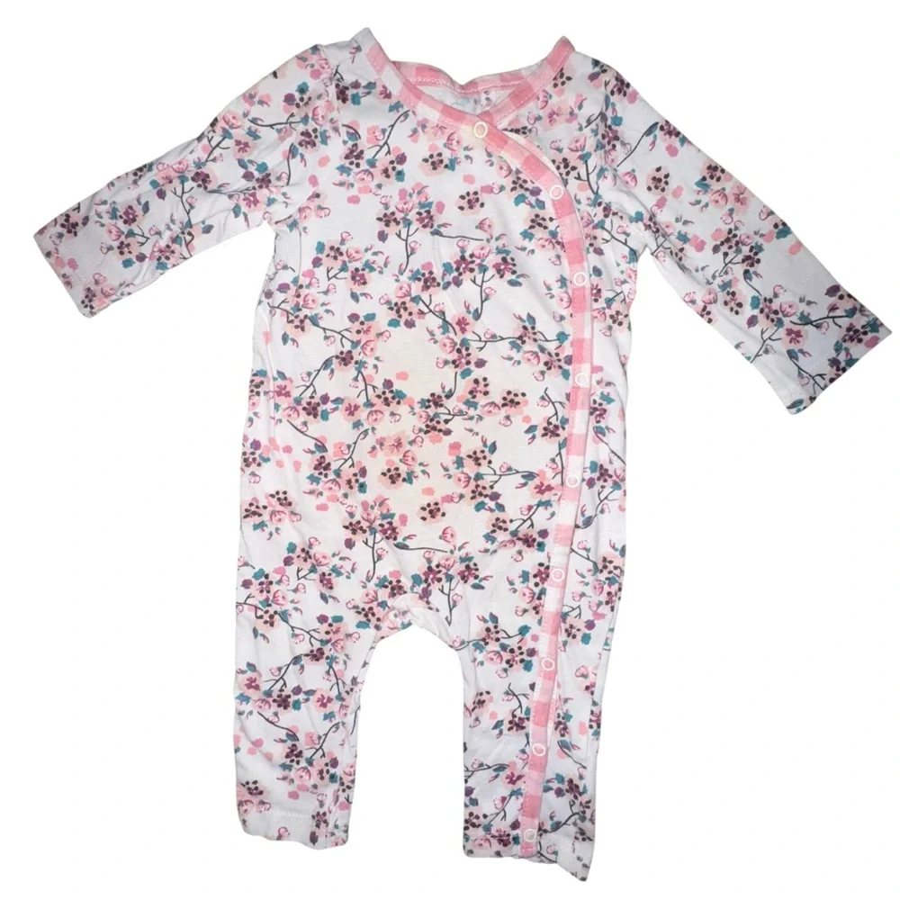 ☀️6/$20☀️ Jessica Simpson Pink Floral Baby Pajama Set